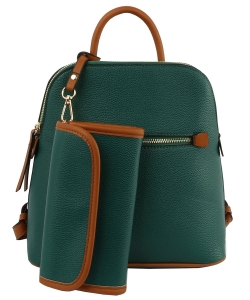 Fashion 2-in-1 Backpack LQF050 GREEN